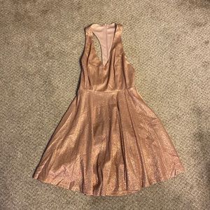 Tan Sparkle Dress -Small